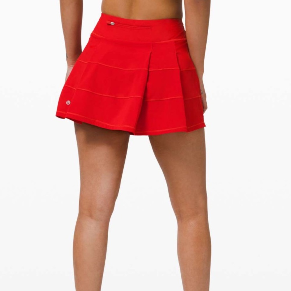 LULULEMON Pace Rival Skirt (Tall) 4-way Stretch Dark Red Size 6 - Picture 3 of 11